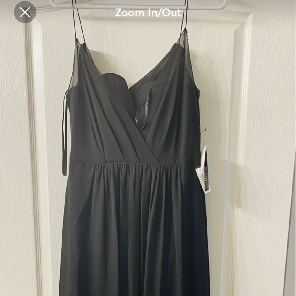 Hazel black full length dress
